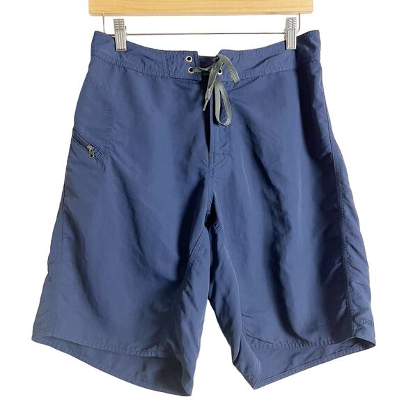 Patagonia Men’s Navy Blue Nylon WaveFarer Swim Board Shorts Size 30 - Picture 1 of 6
